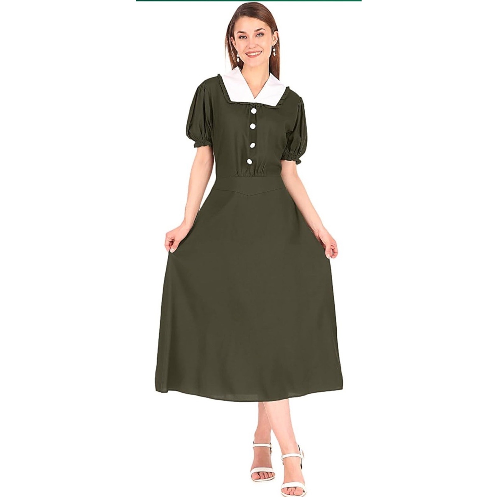Thanksgiving Colonial Dress For Adult Women Prairie Pioneer Pilgrim Small Aa3